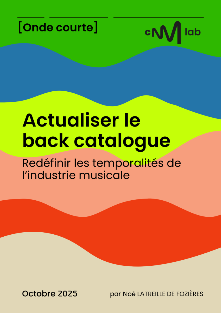 CNMlab "Actualiser le back catalogue. Redéfinir les temporalités de l'industrie musicale"